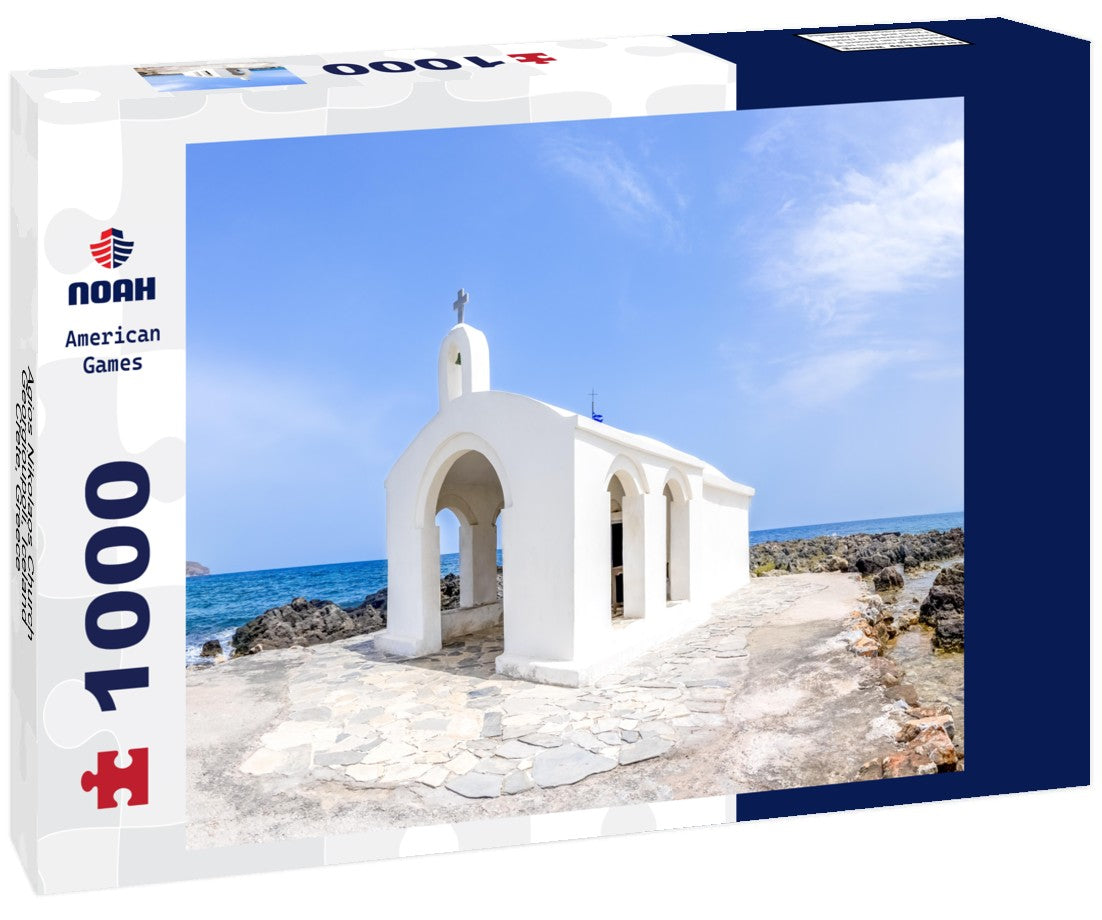 Noah Jigsaw Puzzle Agios Nikolaos Church, Georgioupoli, Iceland Crete, Greece 1000 pieces