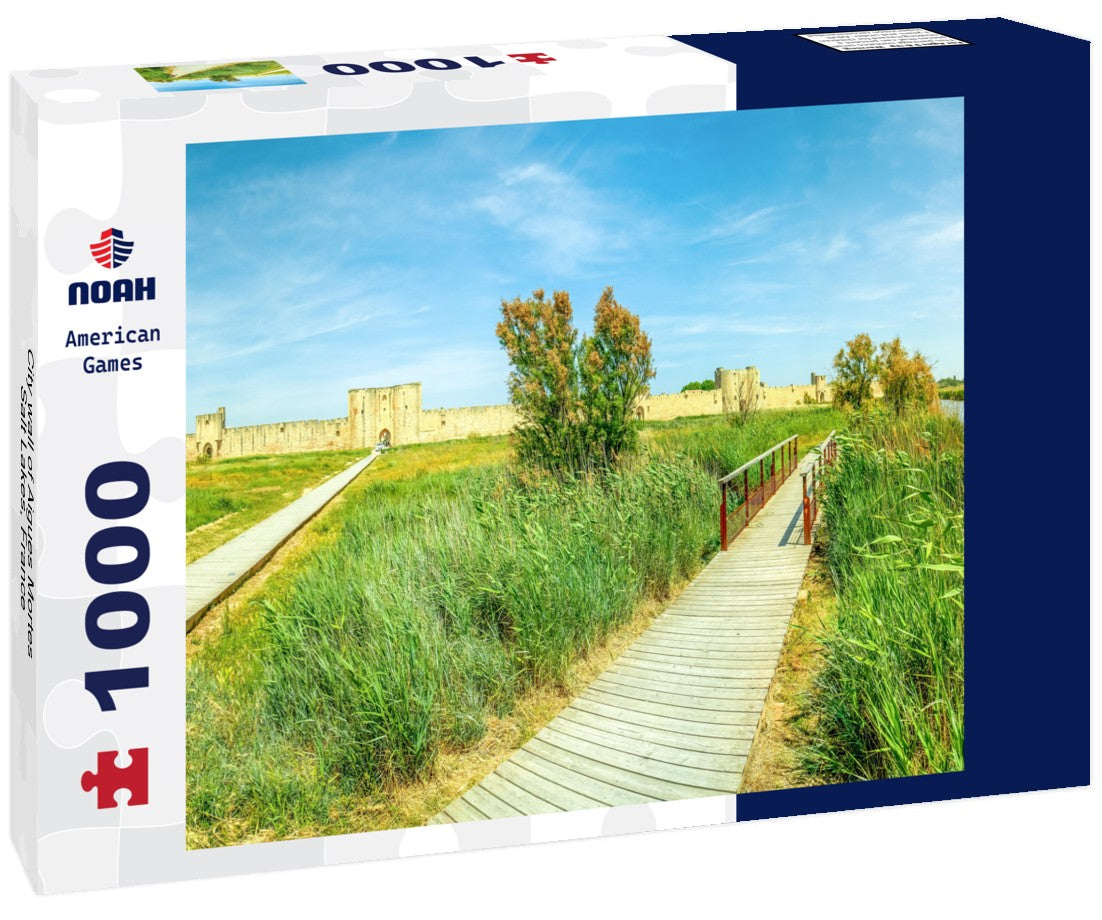 Noah Jigsaw Puzzle City wall of Aigues Mortes, Salt Lakes, France 1000 pieces