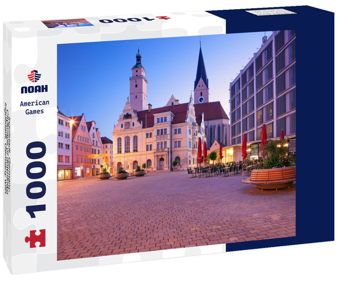 Noah Jigsaw Puzzle Ingolstadt, Germany. Cityscape of downtown Ingolstadt, Germany with town hall at sunrise 1000 pieces