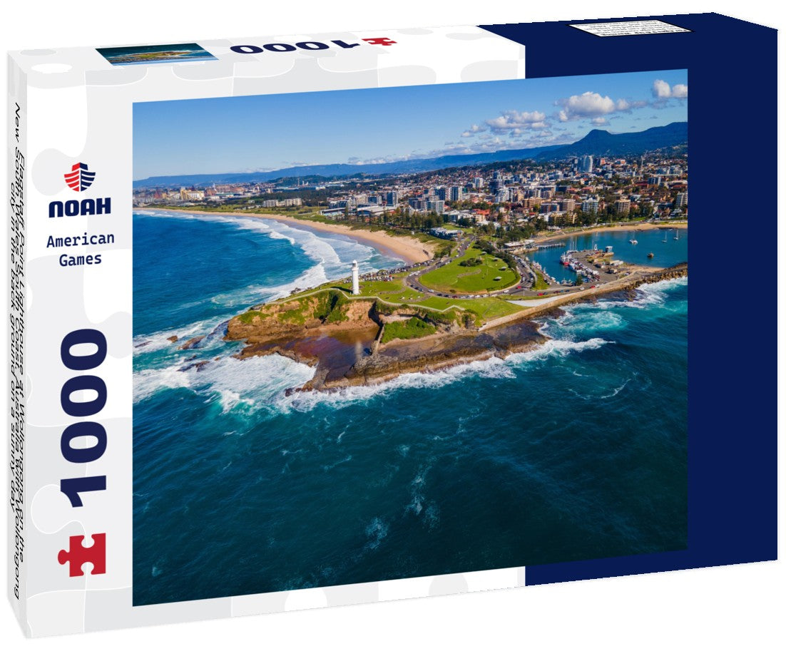 Noah Jigsaw Puzzle Flagstaff Point Lighthouse at Wollongong on the New South Wales South Coast, Australia with Wollongong city in the back ground on a sunny day 1000 pieces
