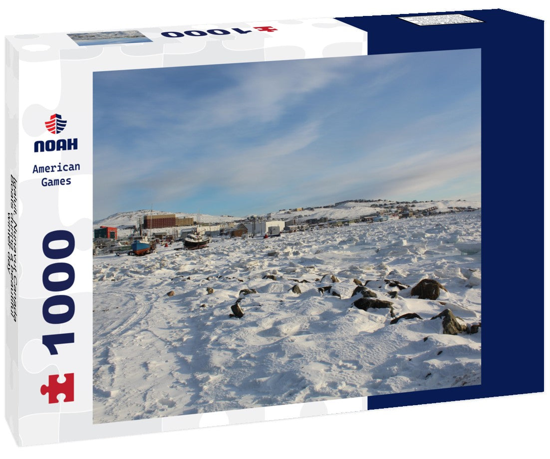 Noah Jigsaw Puzzle Iqaluit, Nunavut Canada Boats during a beautiful winter day 1000 pieces