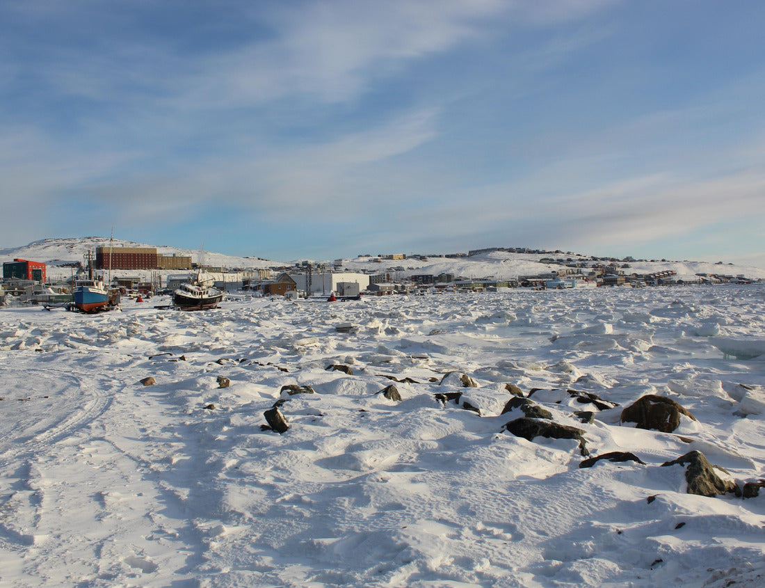 Noah Jigsaw Puzzle Iqaluit, Nunavut Canada Boats during a beautiful winter day 1000 pieces