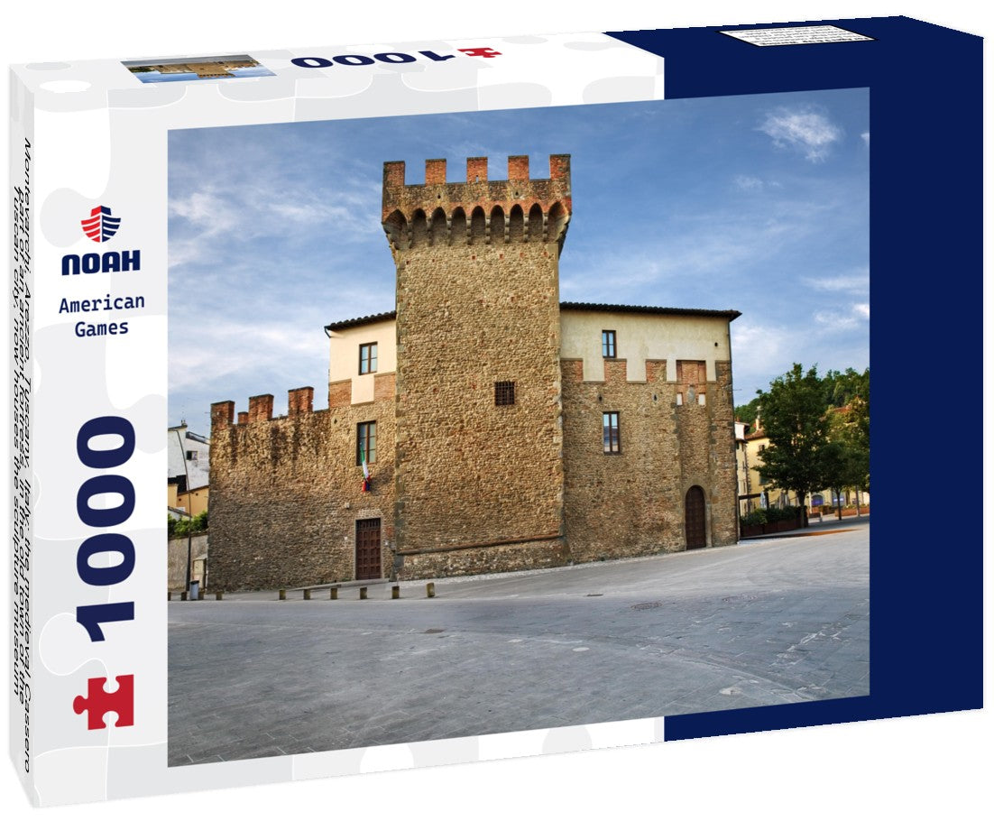 Noah Jigsaw Puzzle Montevarchi, Arezzo, Tuscany, Italy: the medieval Cassero, part of an ancient fortress, in the old town of the Tuscan city, now houses the sculpture museum 1000 pieces