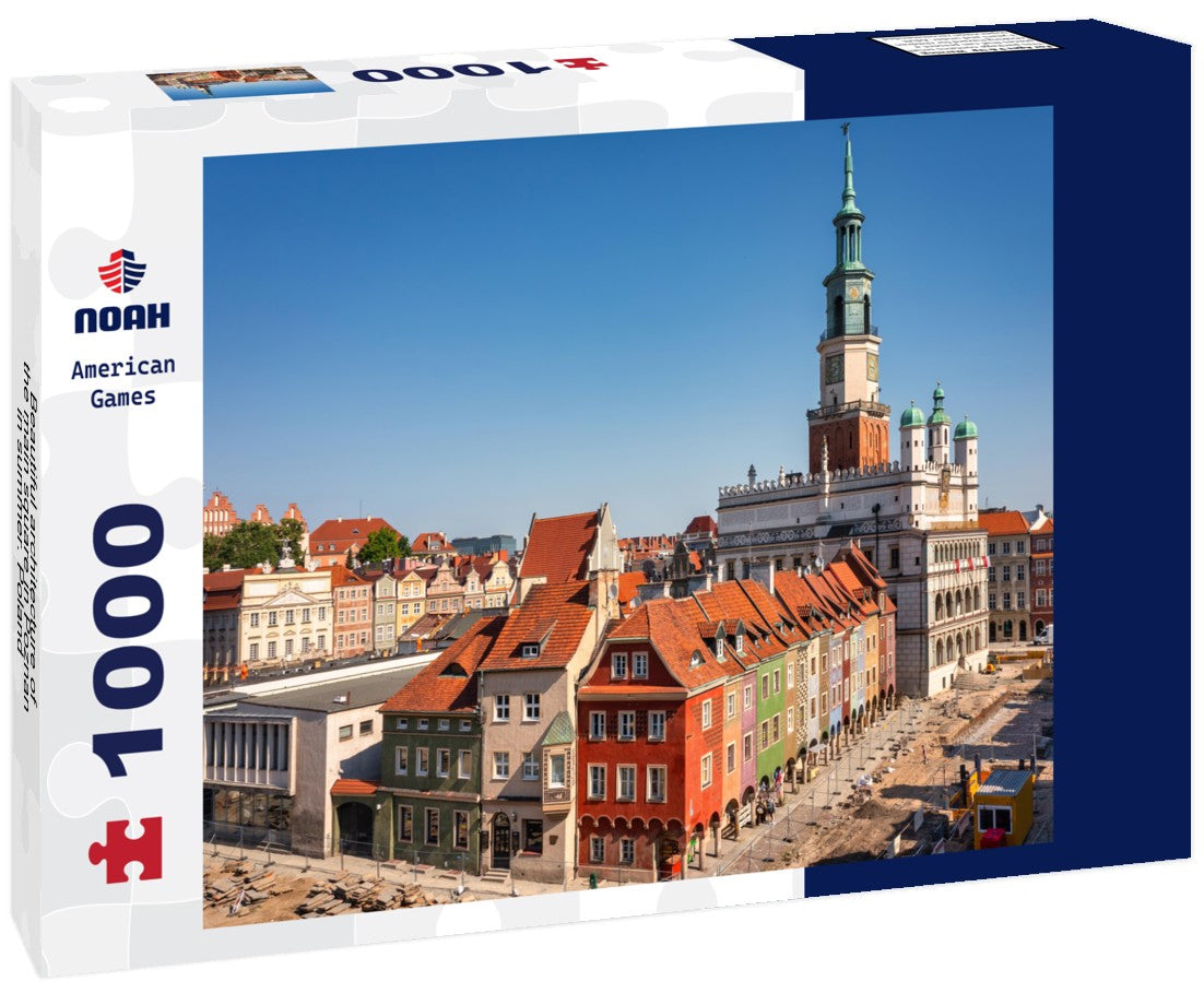 Noah Jigsaw Puzzle Beautiful architecture of the main square in Poznan in summer. Poland 1000 pieces