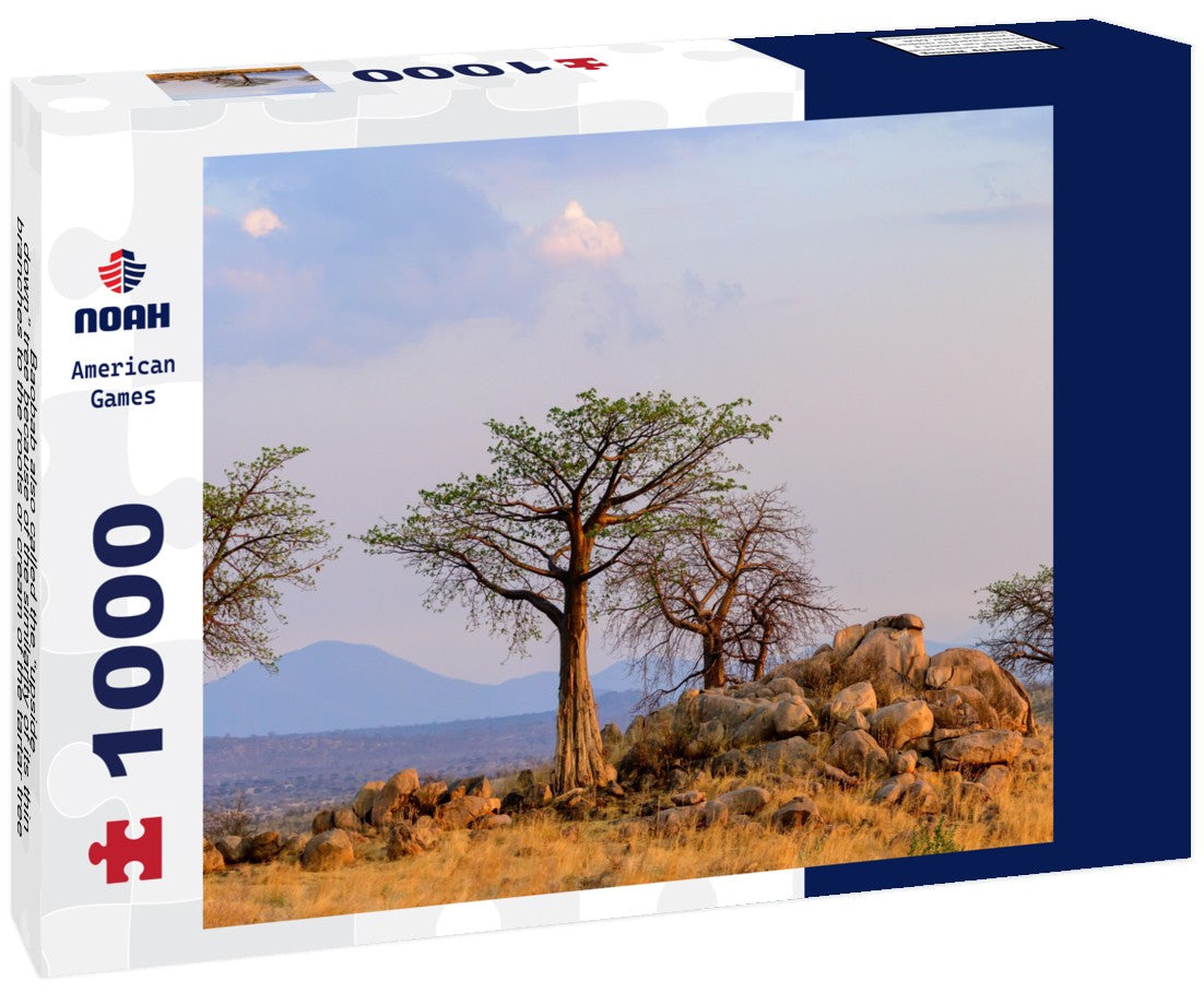 Noah Jigsaw Puzzle Baobab also called the “upside-down” tree because of the similarity of its thin branches to the roots or cream of the tartar tree (Adansonia digitata). Ruaha National Park. Tanzania 1000 pieces