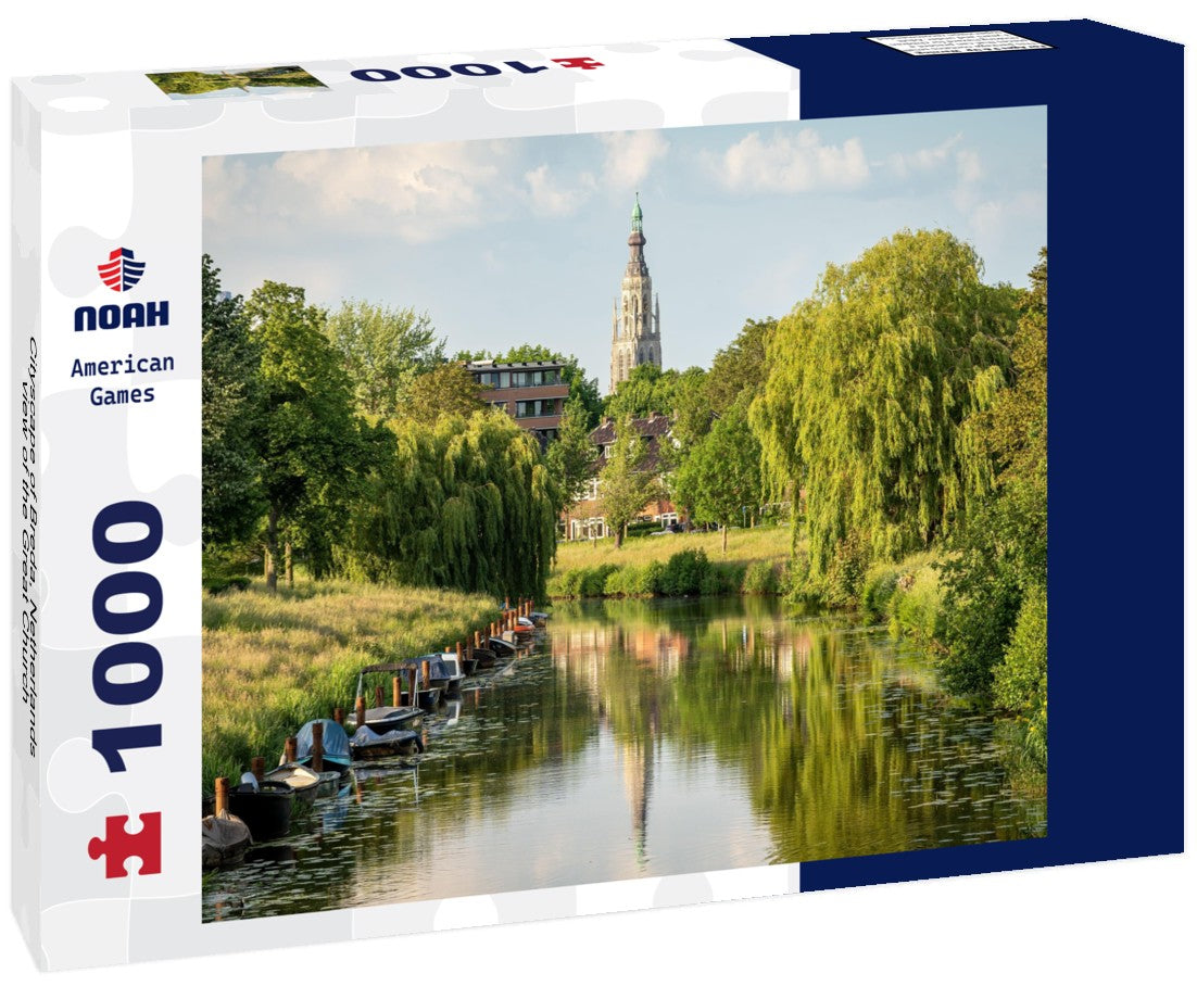 Noah Jigsaw Puzzle Cityscape of Breda, Netherlands, view of the Great Church 1000 pieces