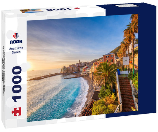 Noah Jigsaw Puzzle Bogliasco, Genoa, Italy skyline on the Mediterranean sea at sunset 1000 pieces