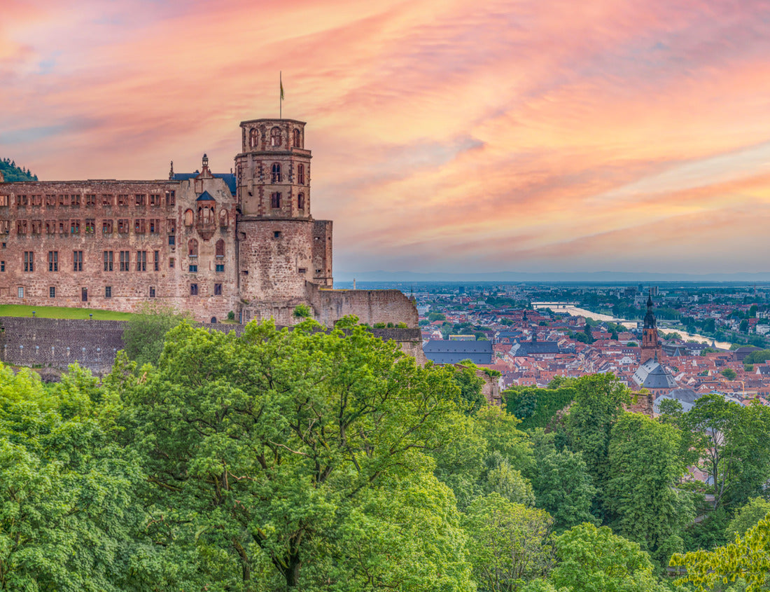 Noah Jigsaw Puzzle aerial view - Heidelberg and Mannheim at night 1000 pieces