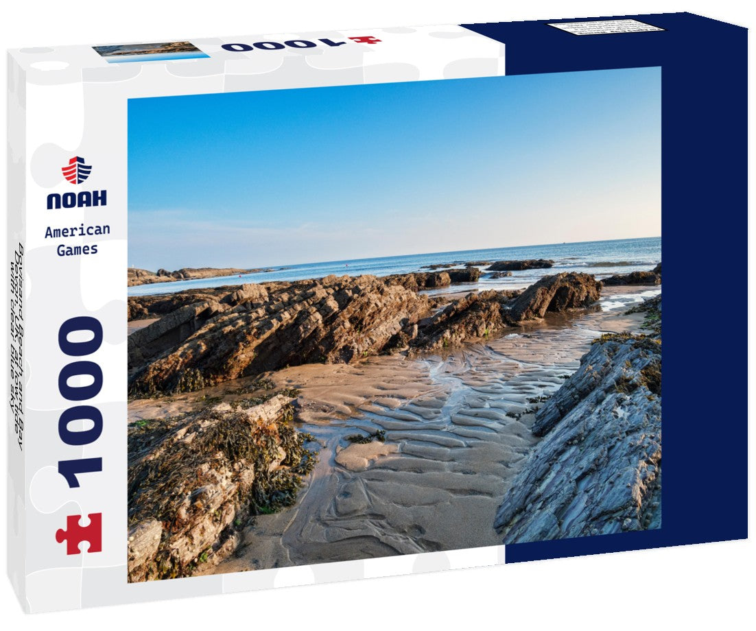 Noah Jigsaw Puzzle Bovisand Beach and Bay, Devon, UK, at low tide, with clear blue sky 1000 pieces