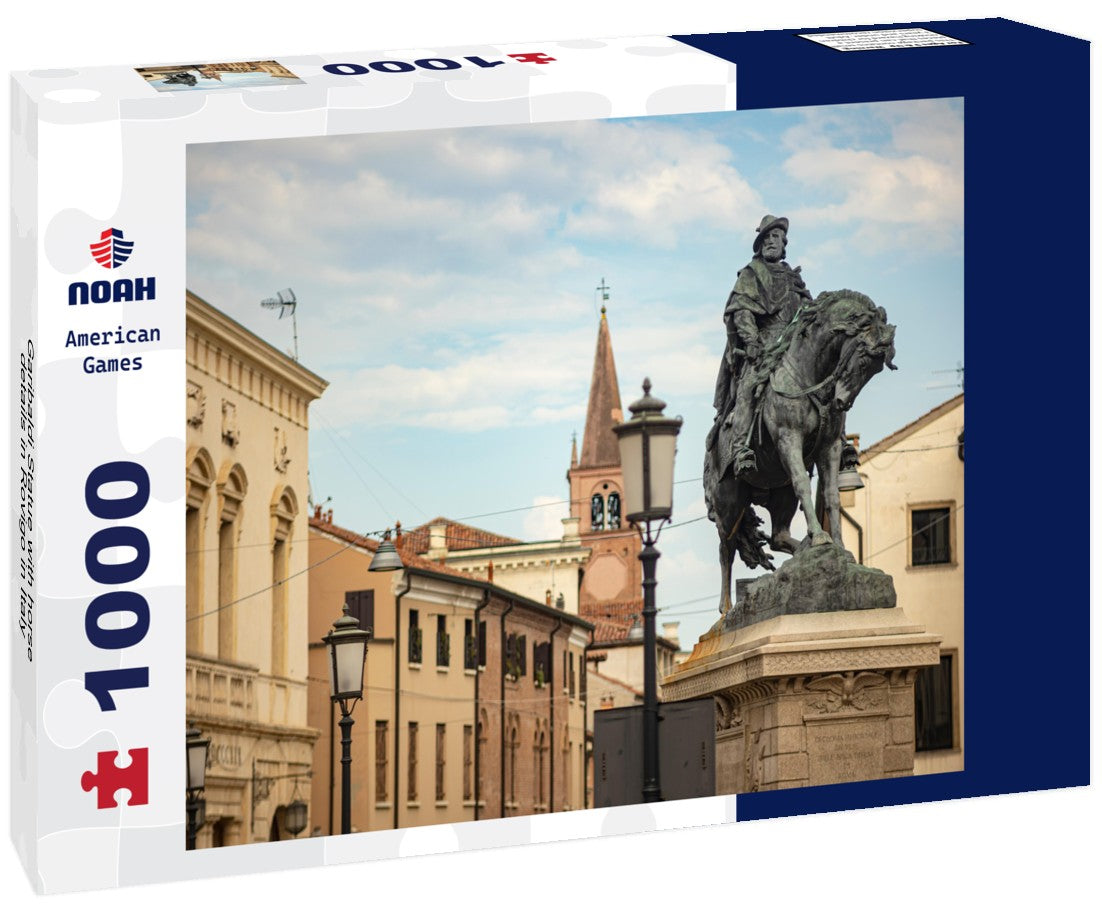 Noah Jigsaw Puzzle Garibaldi Statue with horse details in Rovigo in Italy 1000 pieces