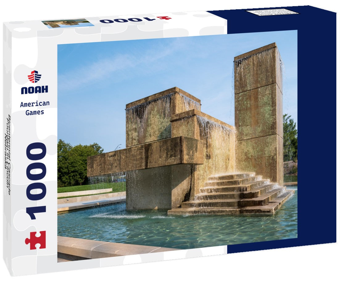 Noah Jigsaw Puzzle Bicentennial Cascade Fountain in Lincoln, Nebraska 1000 pieces