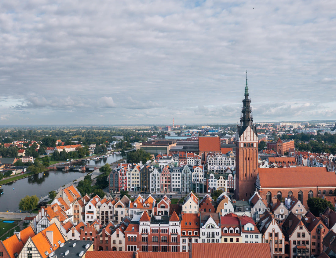 Noah Jigsaw Puzzle Cityscape of Elblag, Poland. View of the old town 1000 pieces