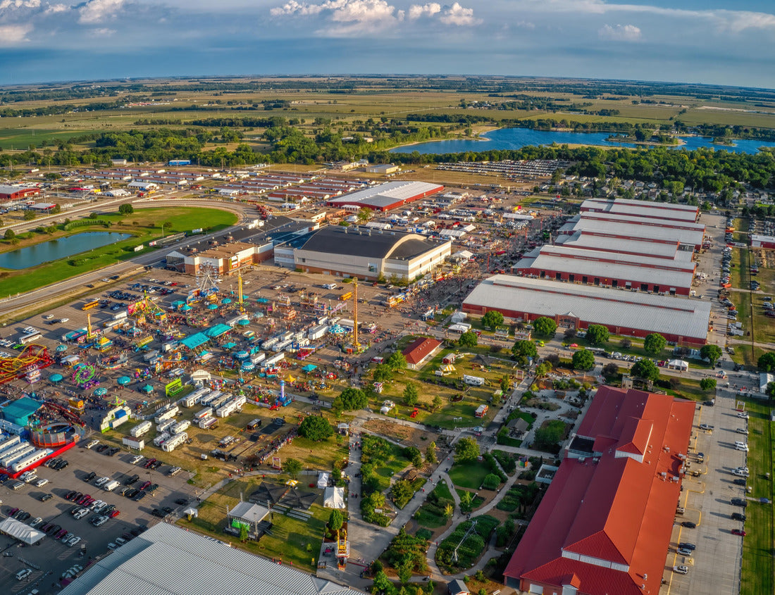 Noah Jigsaw Puzzle Aerial View of the Nebraska State Fair in Grand Island, Nebraska 1000 pieces