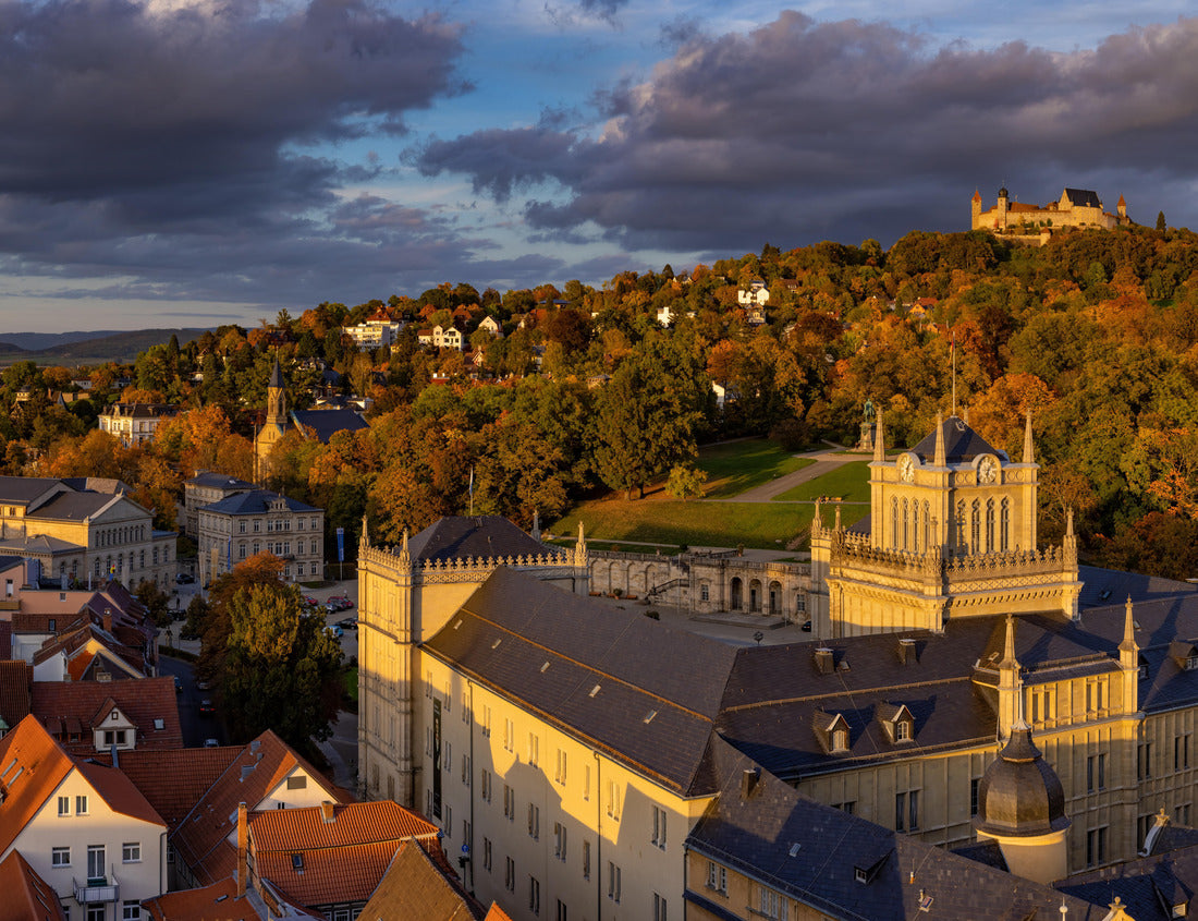 Noah Jigsaw Puzzle Coburg, Germany in the fall at golden hour, view from Morizkirche (St. Maurice Church) towards Ehrenburg Palace and Coburg Fortress 1000 pieces