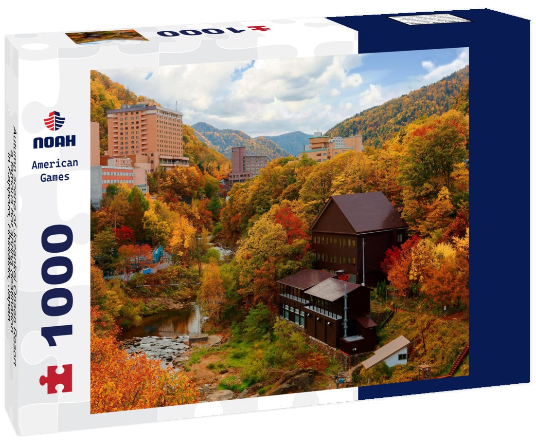Noah Jigsaw Puzzle Autumn scene of Jozankei Onsen Resort, a famous hot spring destination in Sapporo, Hokkaido, Japan 1000 pieces