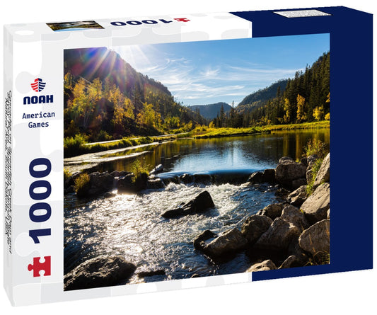 Noah Jigsaw Puzzle Cascades on Spearfish Creek Dam and Savoy Pond, Spearfish Canyon State Natural Area, South Dakota, USA 1000 pieces