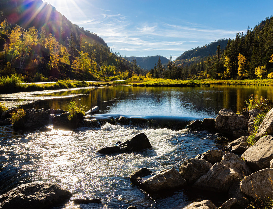 Noah Jigsaw Puzzle Cascades on Spearfish Creek Dam and Savoy Pond, Spearfish Canyon State Natural Area, South Dakota, USA 1000 pieces