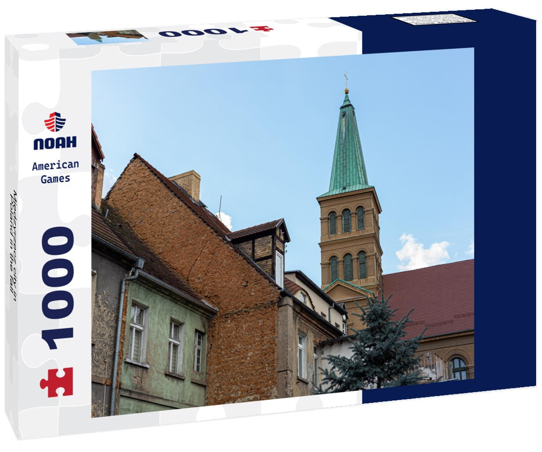 Noah Jigsaw Puzzle Miedzyrzecz city in Poland in the fall 1000 pieces