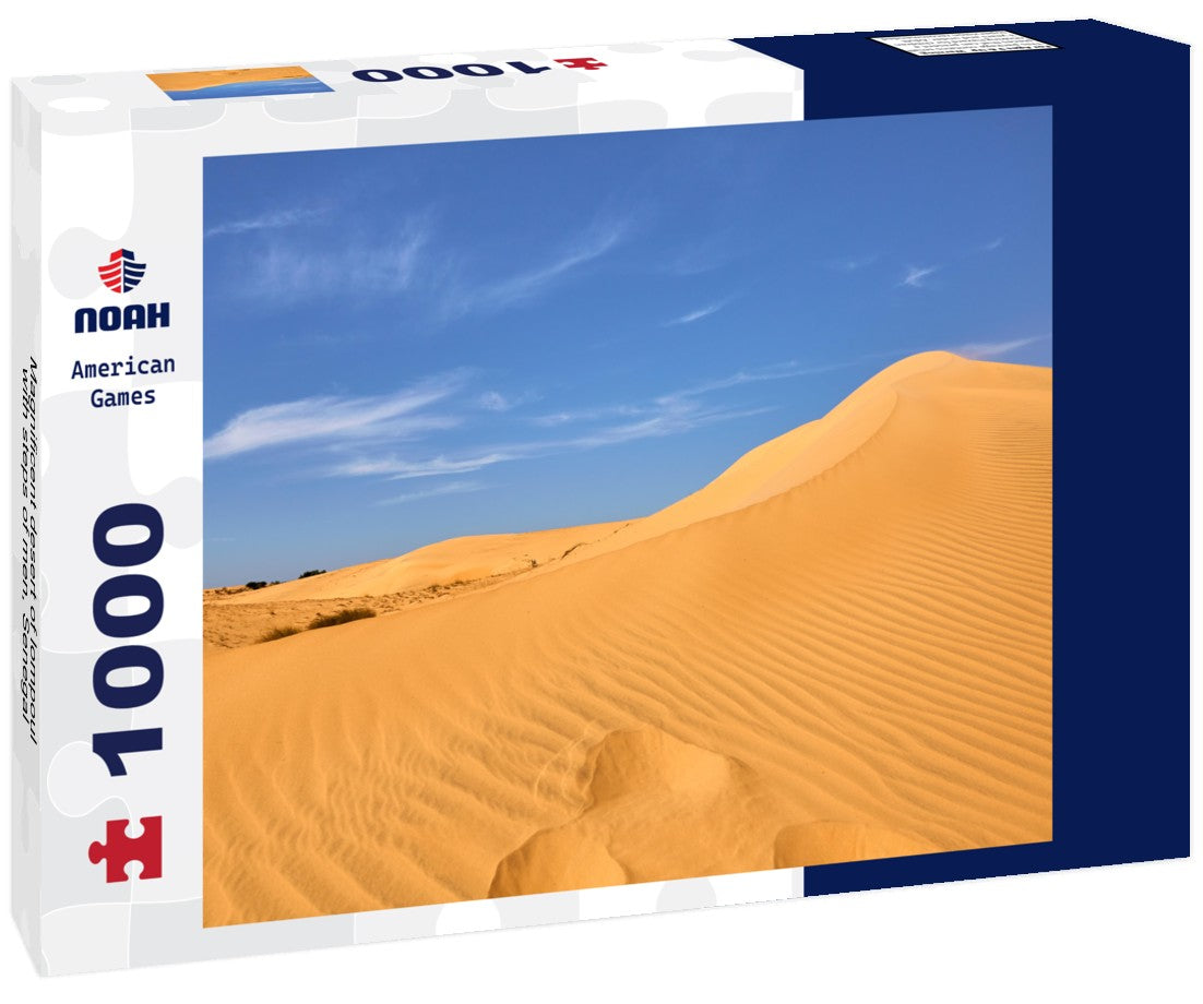 Noah Jigsaw Puzzle Magnificent desert of lompoul, with steps of men, Senegal 1000 pieces