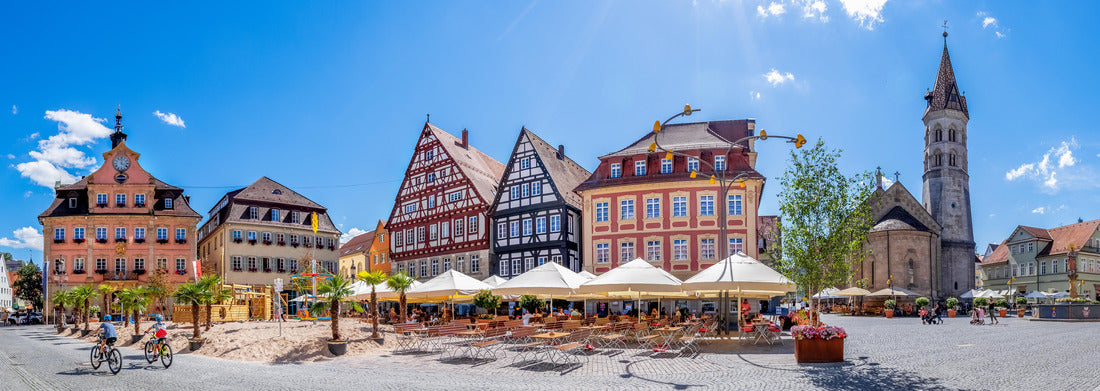 Noah Jigsaw Puzzle Castle Square and St. Pirmin Church, Pirmasens, Rhineland-Palatinate, Germany Panorama 1000 Pieces