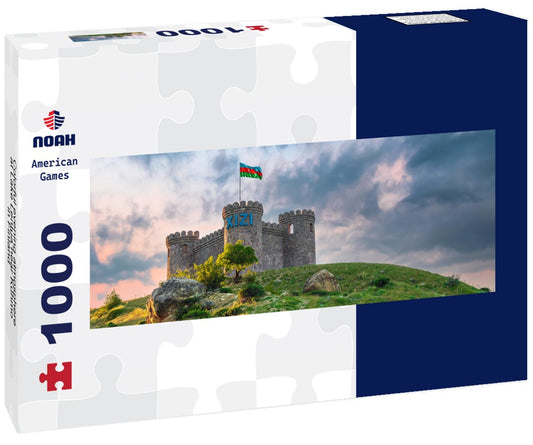 Noah Jigsaw Puzzle Colorful evening atmosphere at Lake Lentua near Kuhmo in Finland Panorama 1000 Pieces