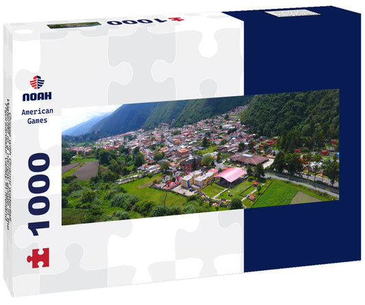 Noah Jigsaw Puzzle Gorge with Granni waterfall. Waterfall in a narrow gorge in the Thjorsardalur valley in Iceland Panorama 1000 Pieces