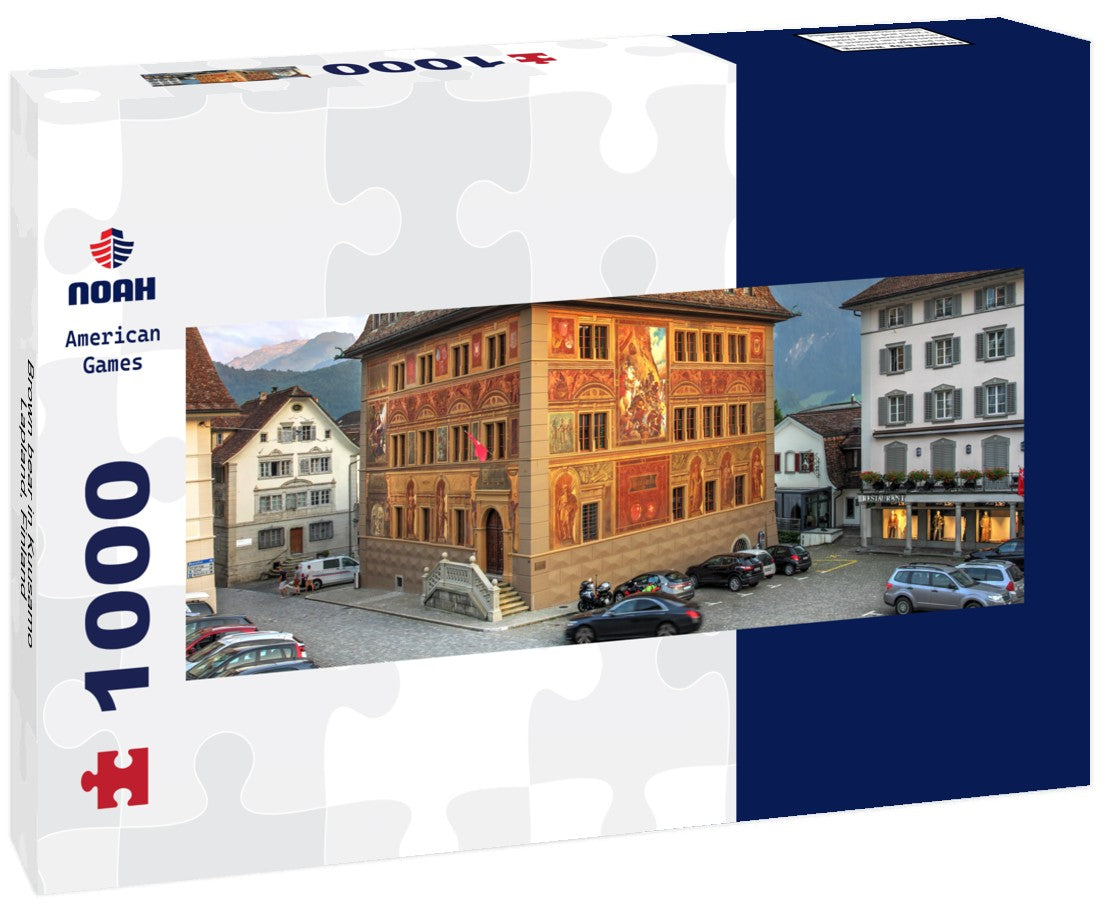 Noah Jigsaw Puzzle Brown bear in Kuusamo, Lapland, Finland Panorama 1000 Pieces