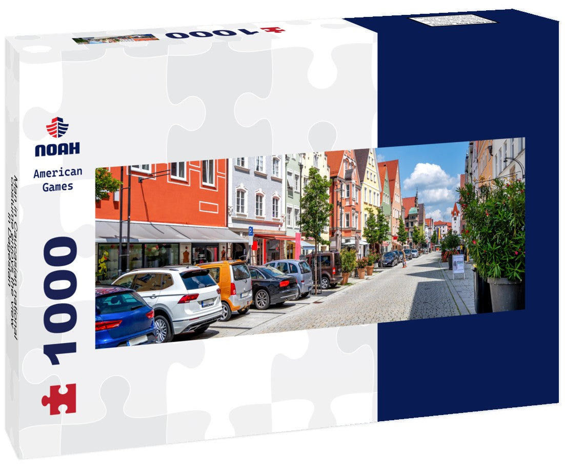 Noah Jigsaw Puzzle Man in Caucasian national costume enjoys the view in Dagestan Panorama 1000 Pieces