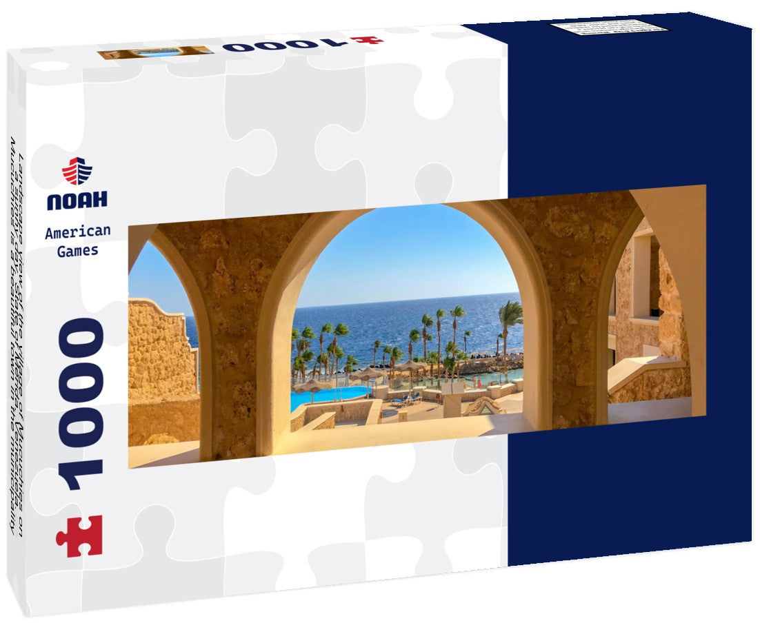 Noah Jigsaw Puzzle Landscape view of the village of Mucuchies on a sunny day. State of Merida, Venezuela. Mucuchíes is a beautiful town in the municipality of Rangel in the state of Merida, Venezuela Panorama 1000 Pieces