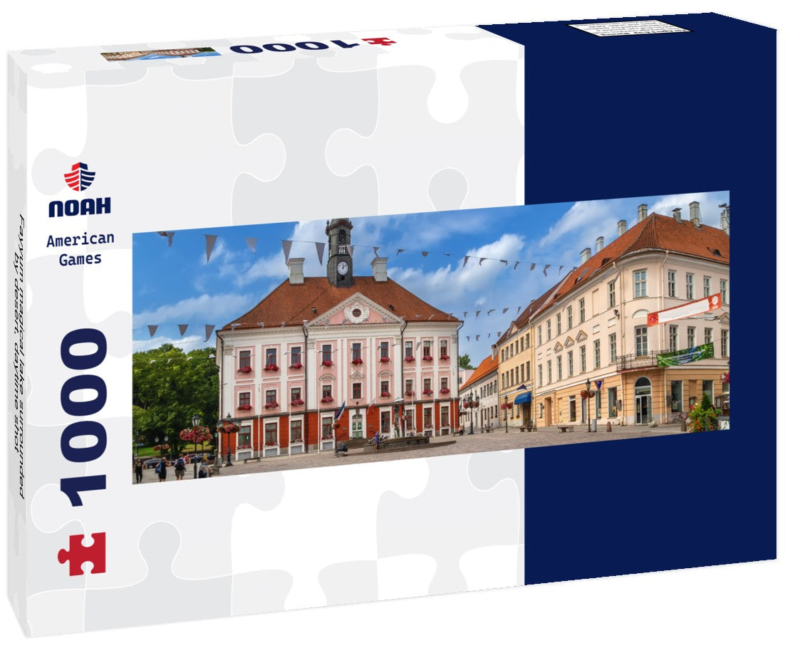 Noah Jigsaw Puzzle Fayyum magical lake surrounded by desert, daytime shot Panorama 1000 Pieces