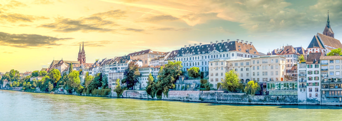 Noah Jigsaw Puzzle Ancient temple in Sukhothai Historical Park, Thailand, orange sunset Panorama 1000 Pieces