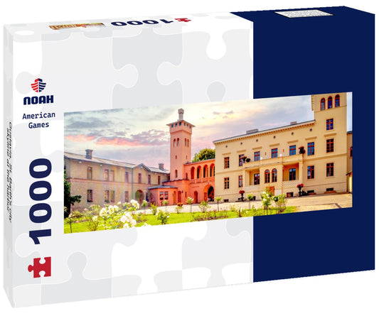 Noah Jigsaw Puzzle Gustavia, St. Barth's city skyline at the harbor Panorama 1000 Pieces