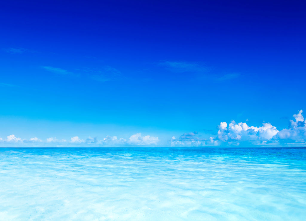 Blue ocean in Samoa