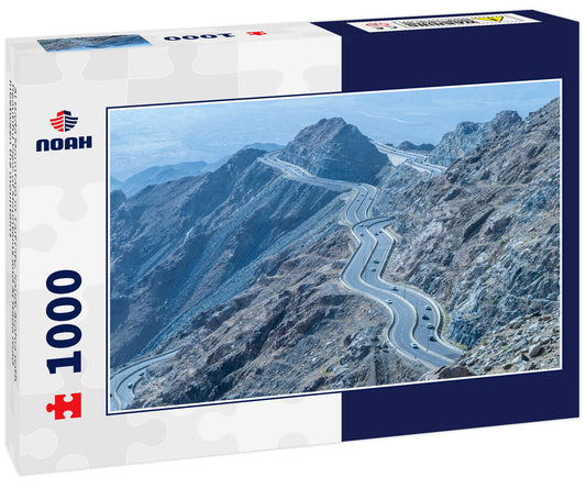 Al Hada Mountain in Taif City, Saudi Arabia with Beautiful View of Mountains and Al Hada road inbetween the mountains