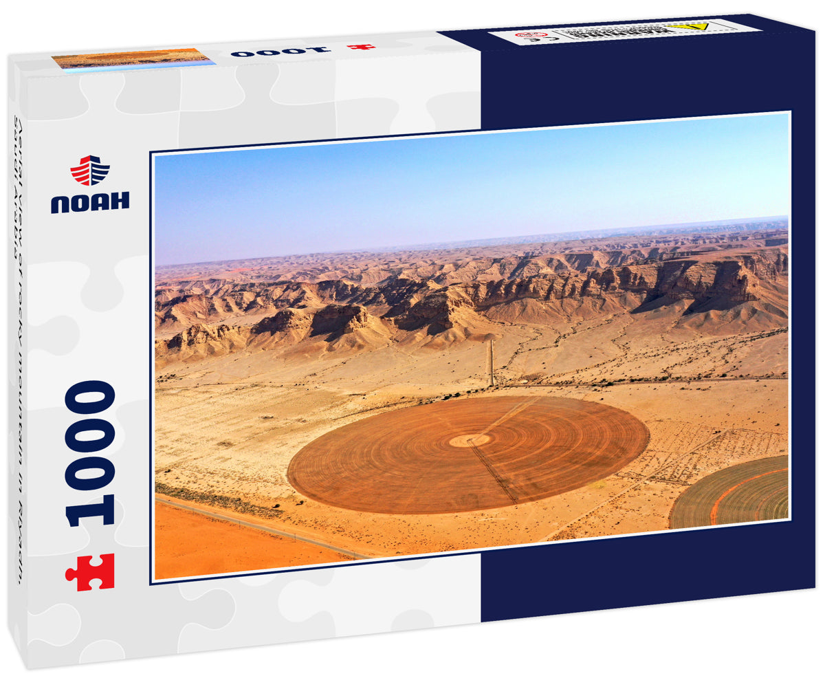Aerial view of rocky mountain in Riyadh, Saudi Arabia
