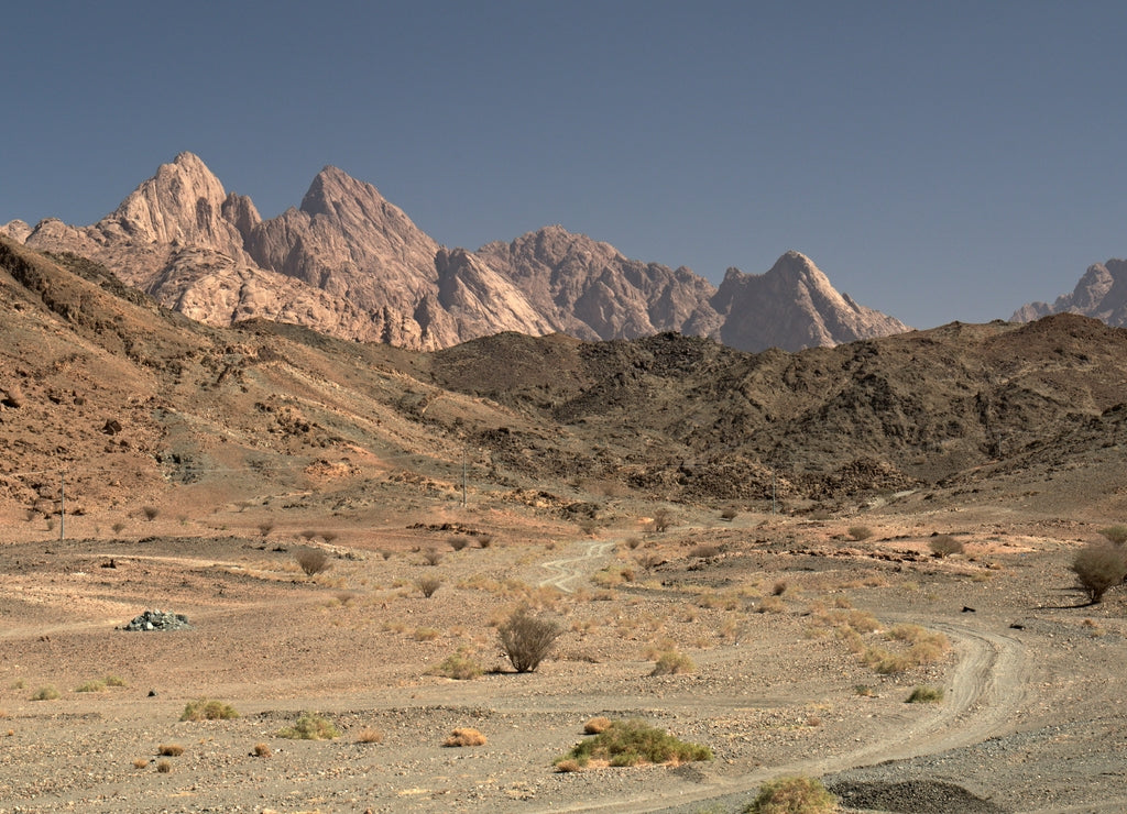 View of the Midiyan Mountains in the Tabuk region. Saudi Arabia
