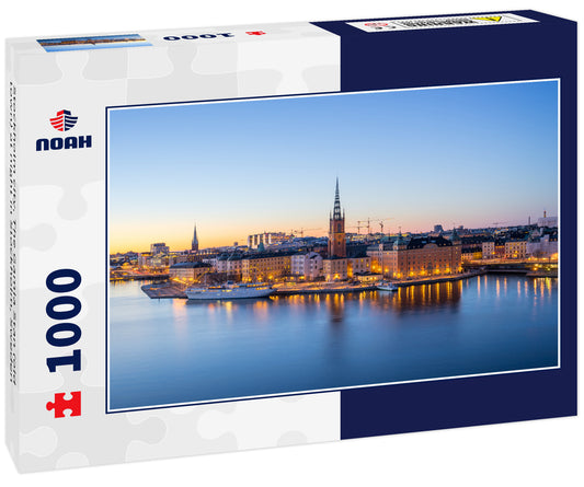 Stockholm city, The Gamla Stan (old town) at night in Stockholm, Sweden