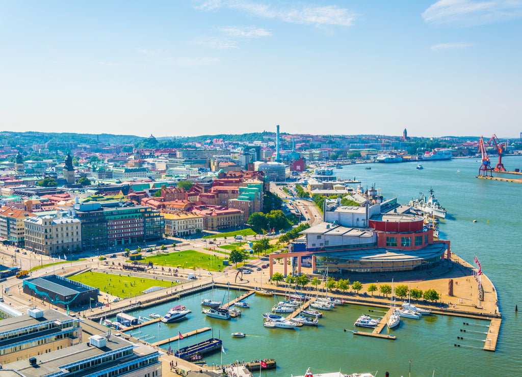Panorama view of Goteborg, Sweden