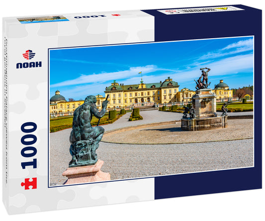 Drottningholm Palace viewed from the royal gardens in Sweden