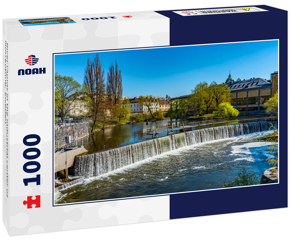 River rapids in the industrial center of Norrkoping, Sweden