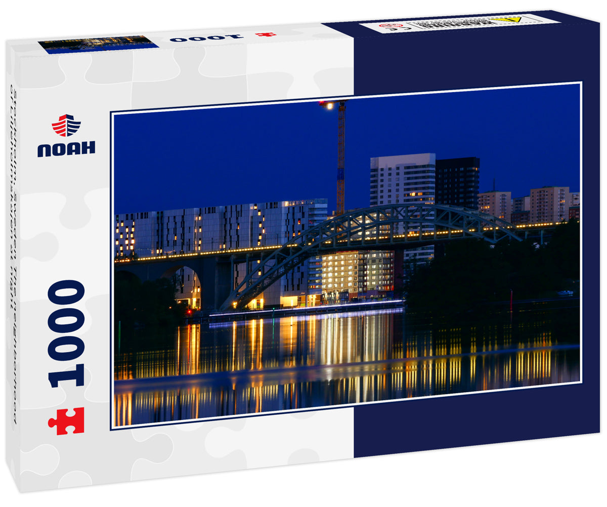 Stockholm, Sweden The neighborhood of Liljeholmskajen at night