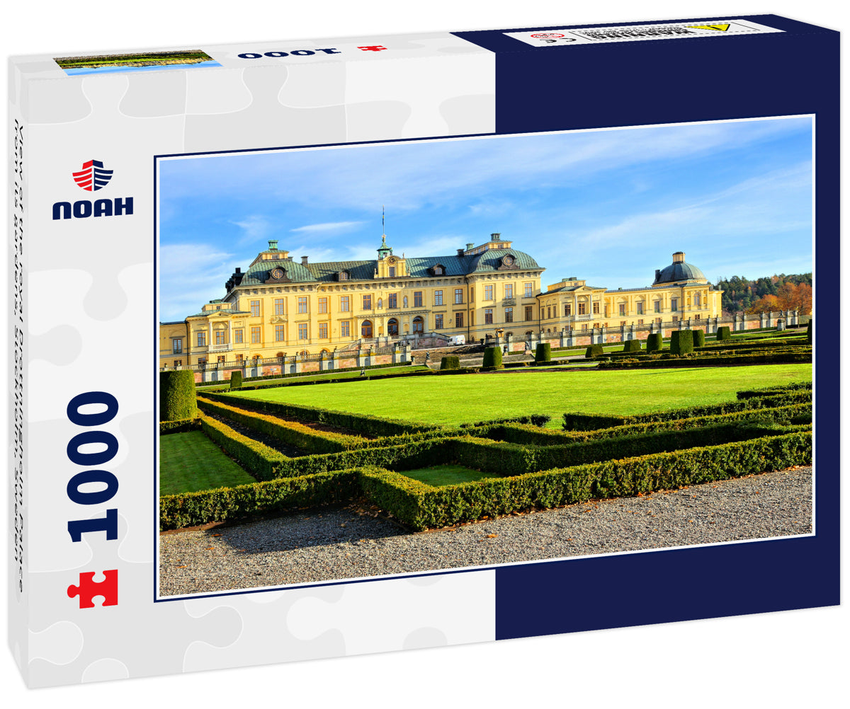 View of the royal Drottningholm Palace from its gardens, Stockholm, Sweden