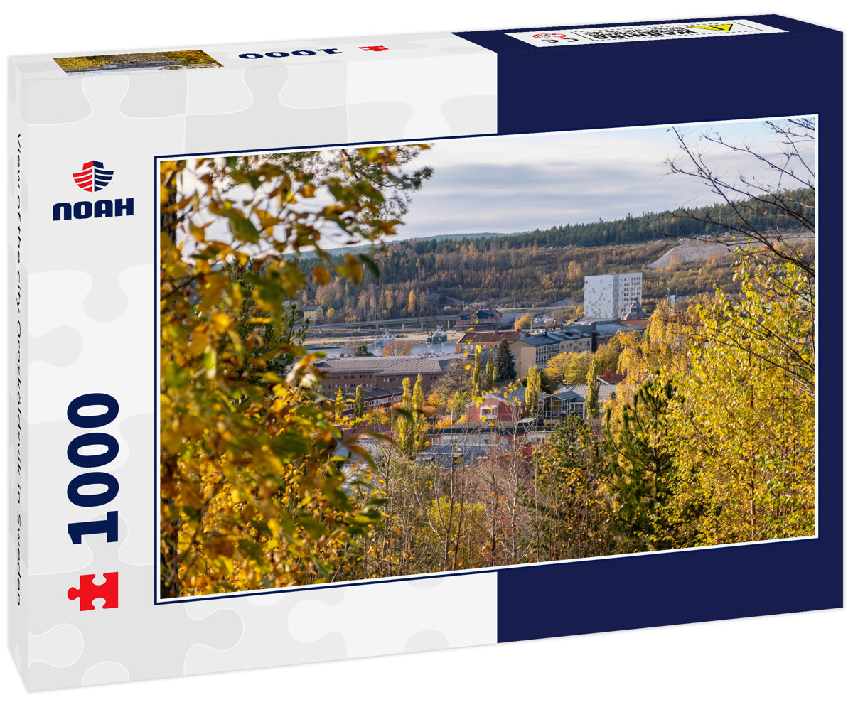 View of the city Örnsköldsvik in Sweden