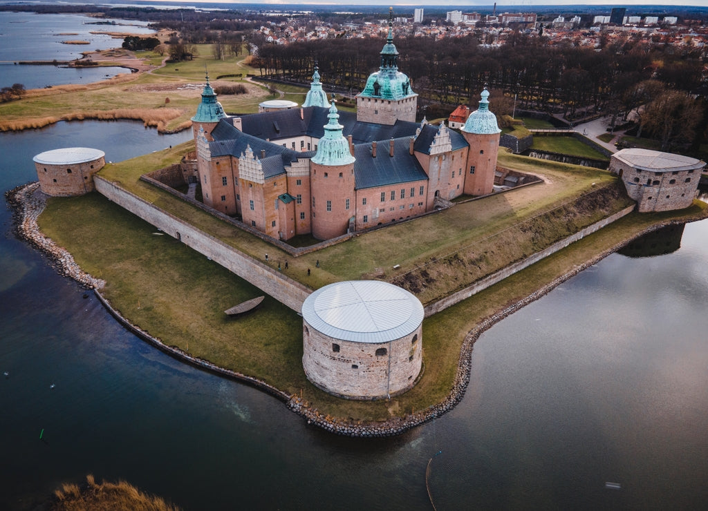 Kalmar Castle (Slott) as seen in Småland, Sweden