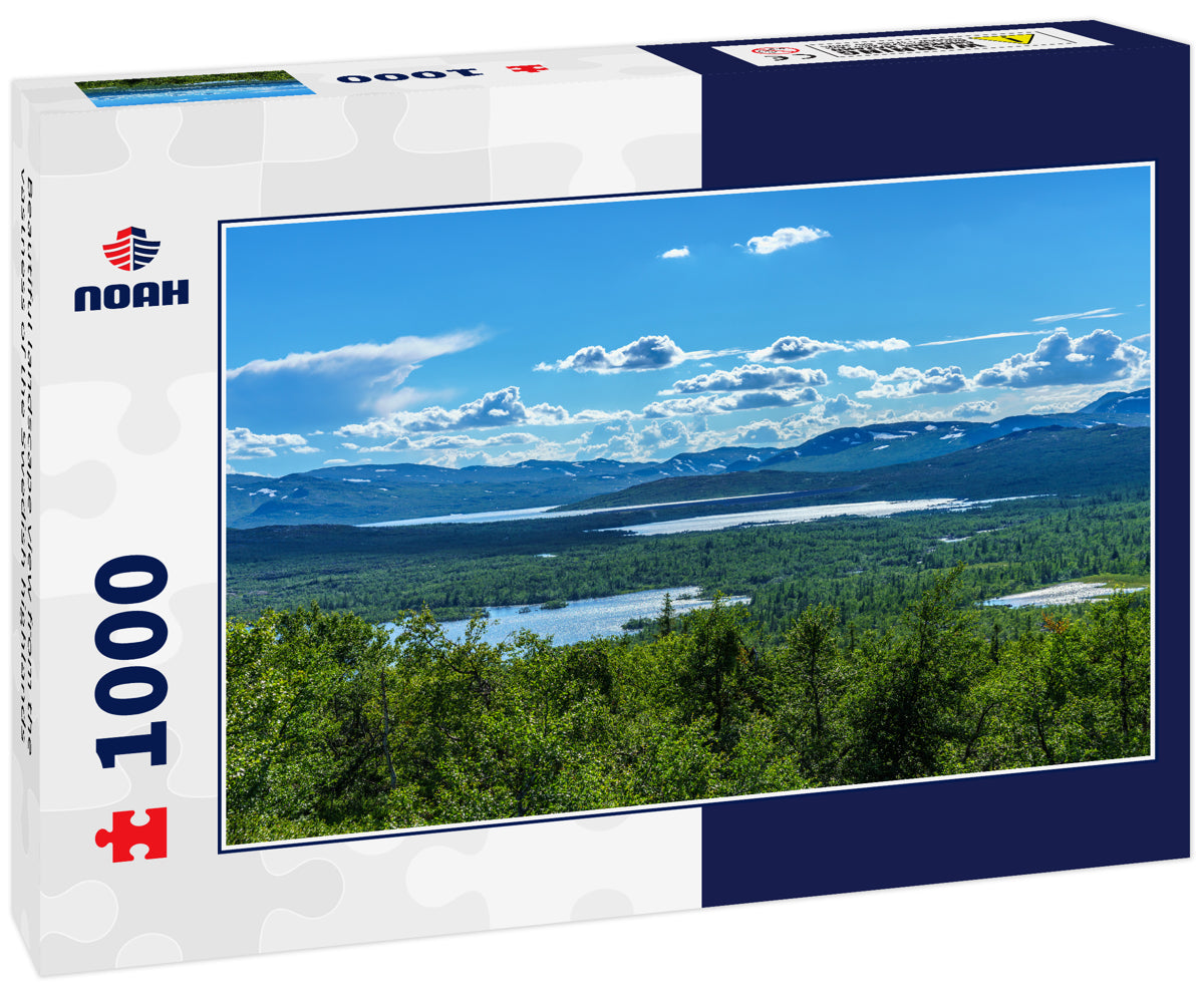 Beautiful landscape view from the vastness of the Swedish highlands