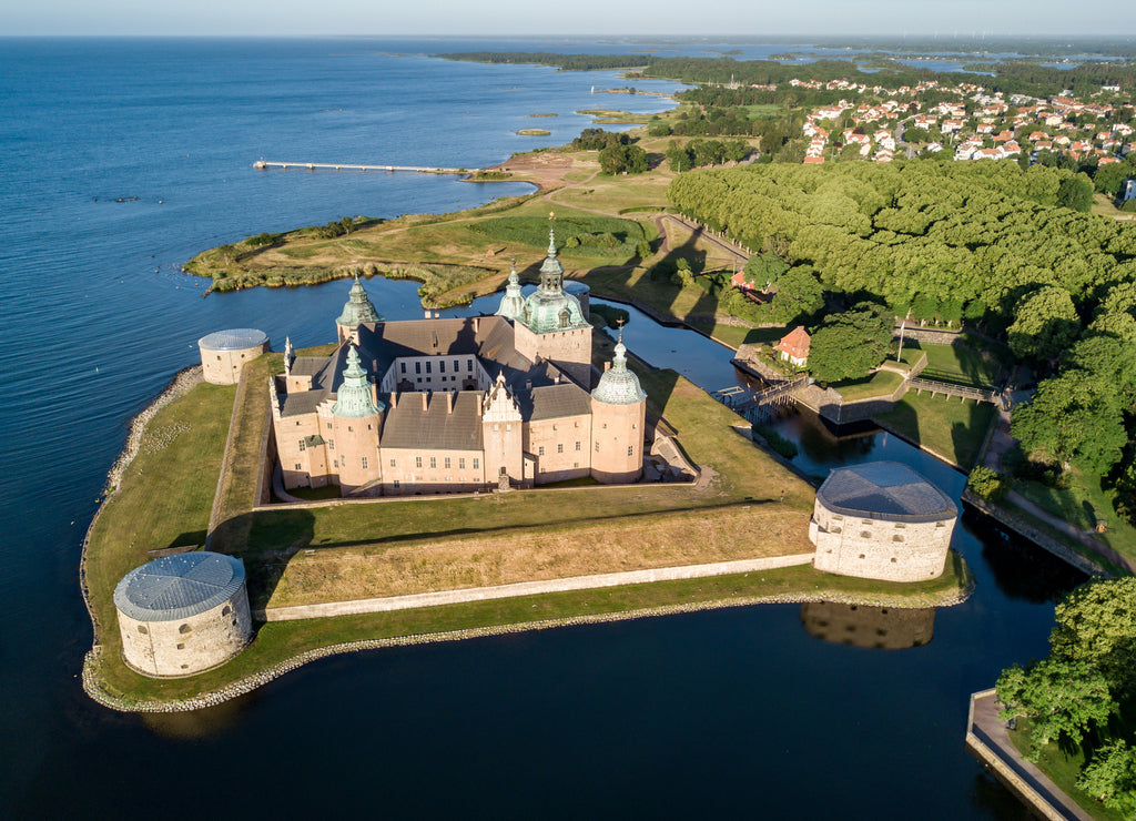 Kalmar Slott castle, a medieval castle in Kalmar, Sweden