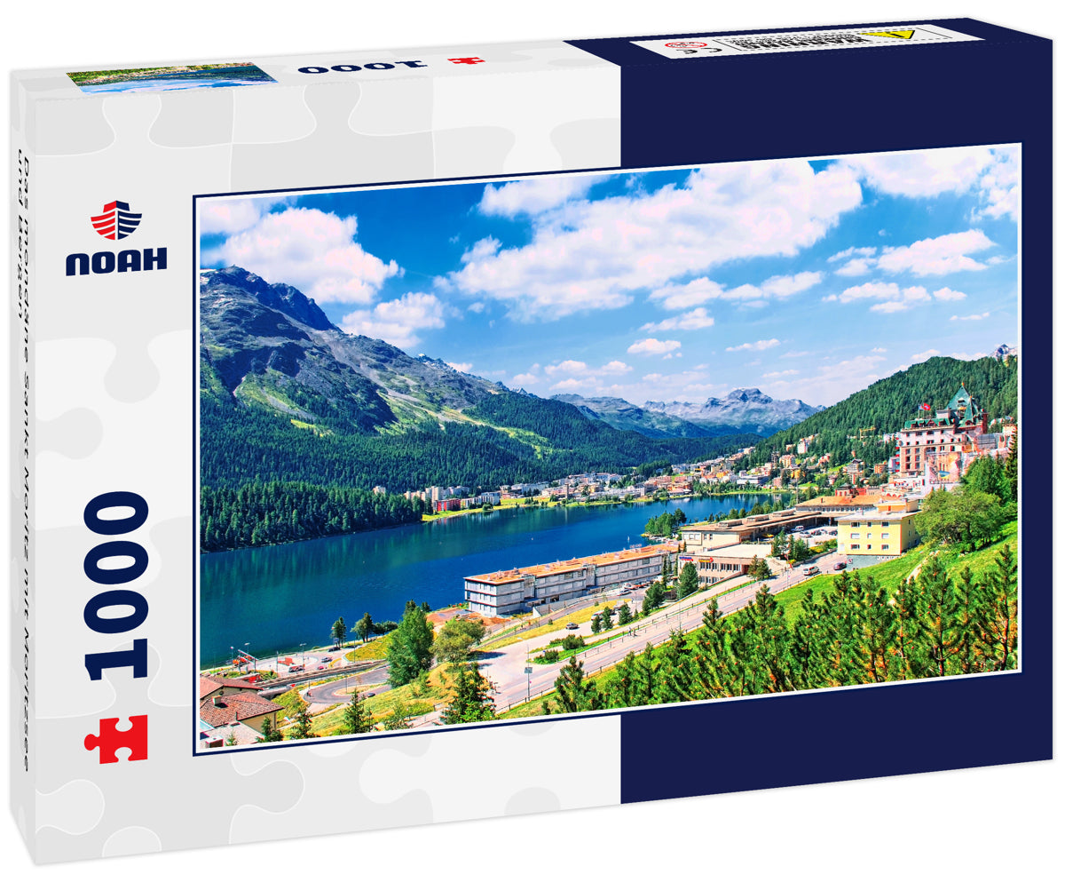 Das mondäne Sankt Moritz mit Moritzsee und Bergen