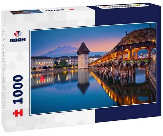 Lucerne. Image of Lucerne, Switzerland during twilight blue hour