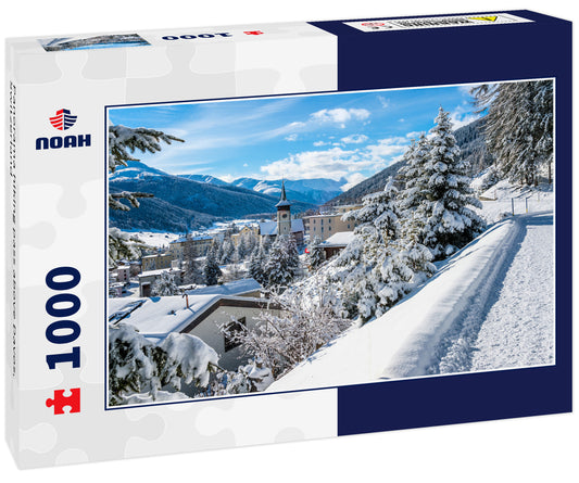 Panorama hiking pass above Davos, Switzerland