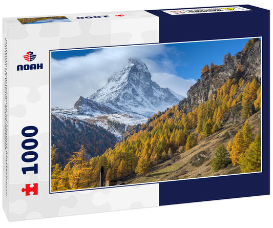 autumn panorama of Mount Matterhorn, Canton of Valais, Switzerland